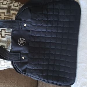 Quilted Black Tote Purse